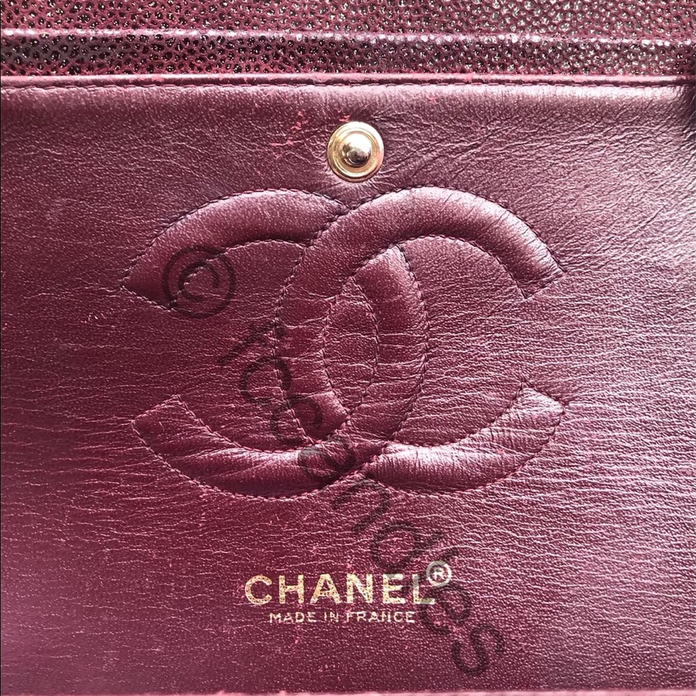 Auth CHANEL goatskin double flap - Picture 7 of 16